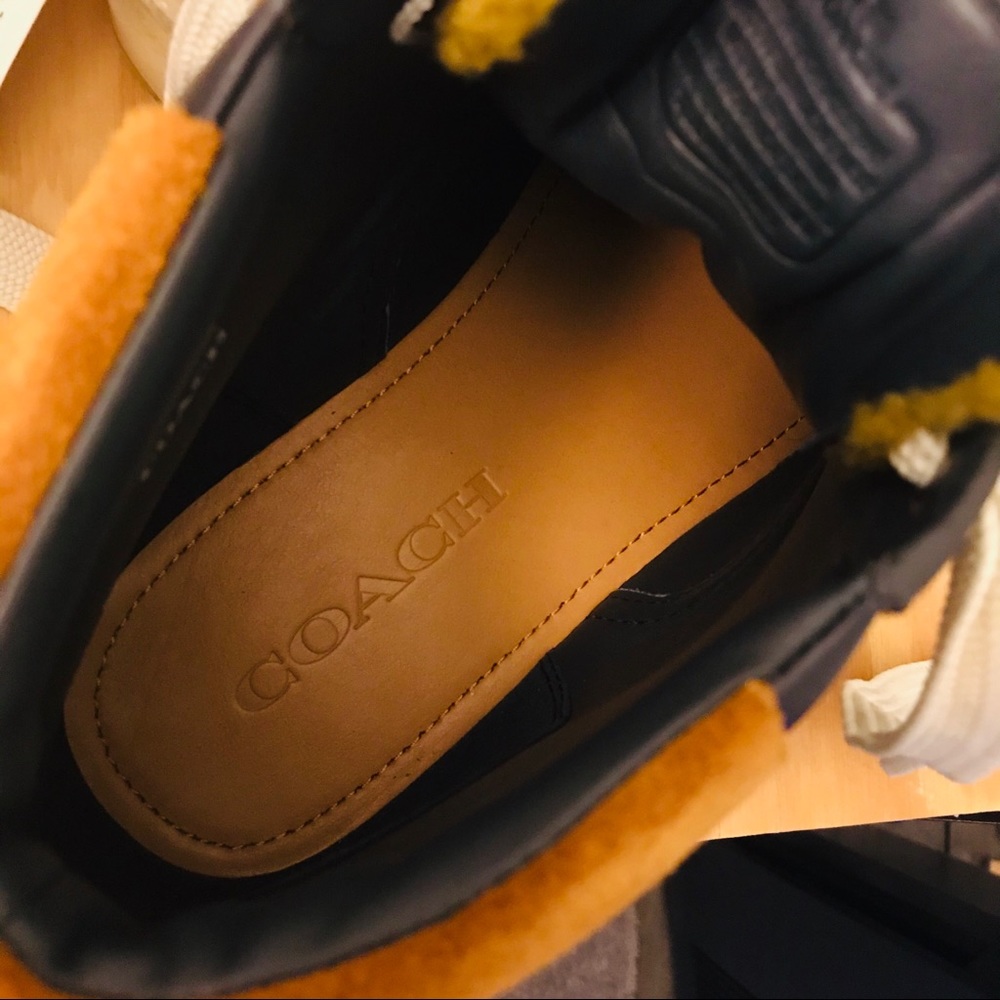 Coach Troopa High Top Shearling Derby Boots - Picture 4 of 13